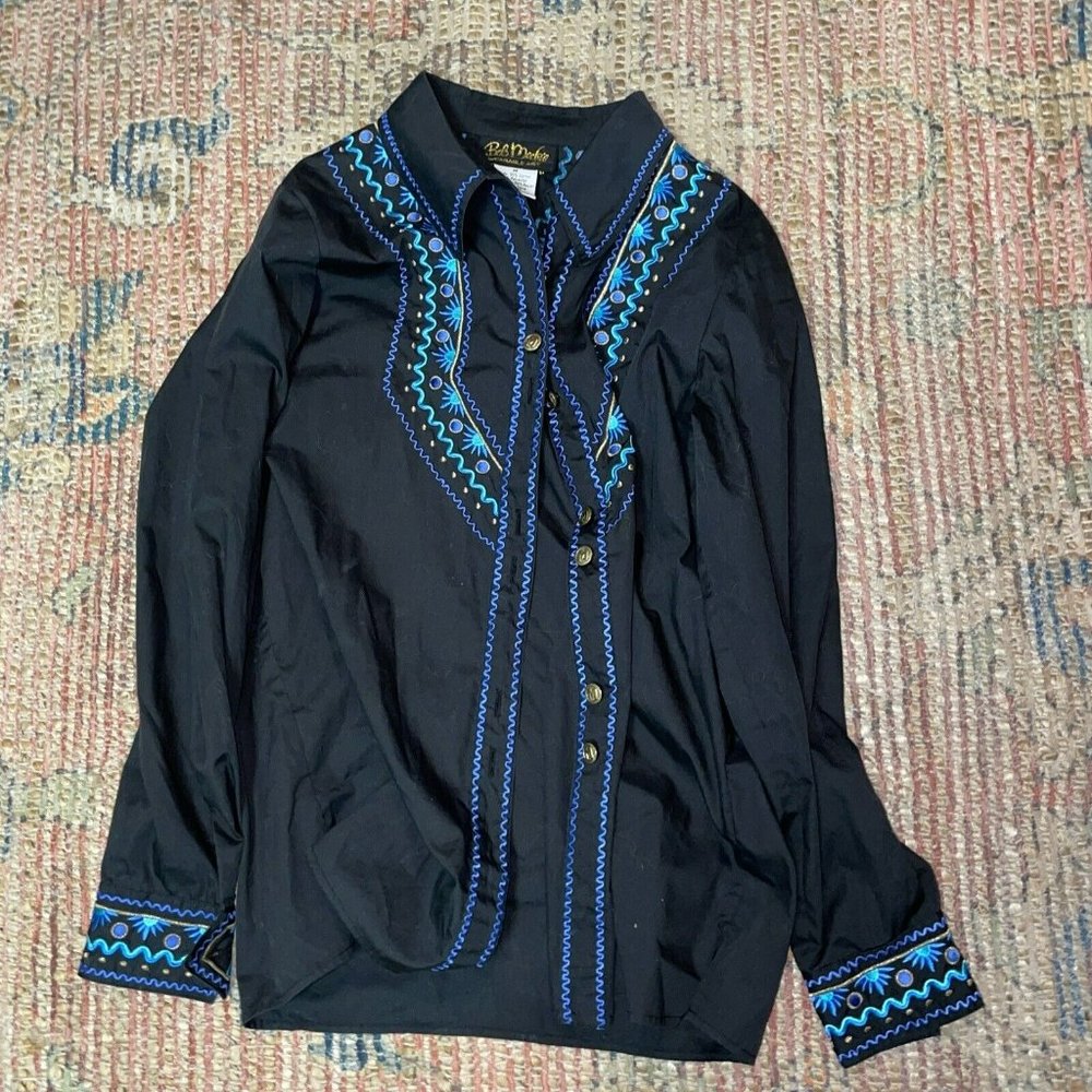 Vintage 1990s Bob Mackie Wearable Art Top Size M